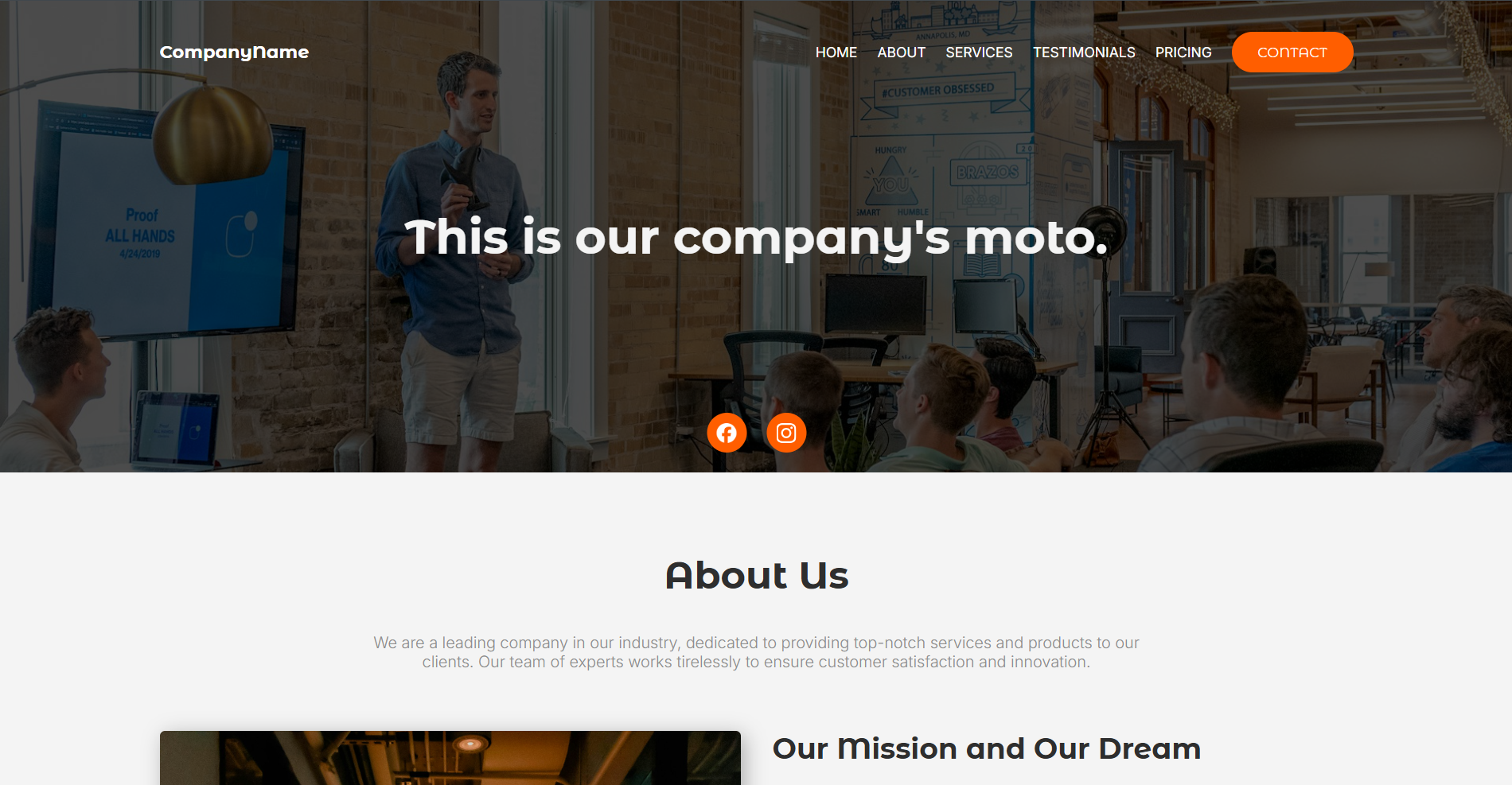 portfolio demo company